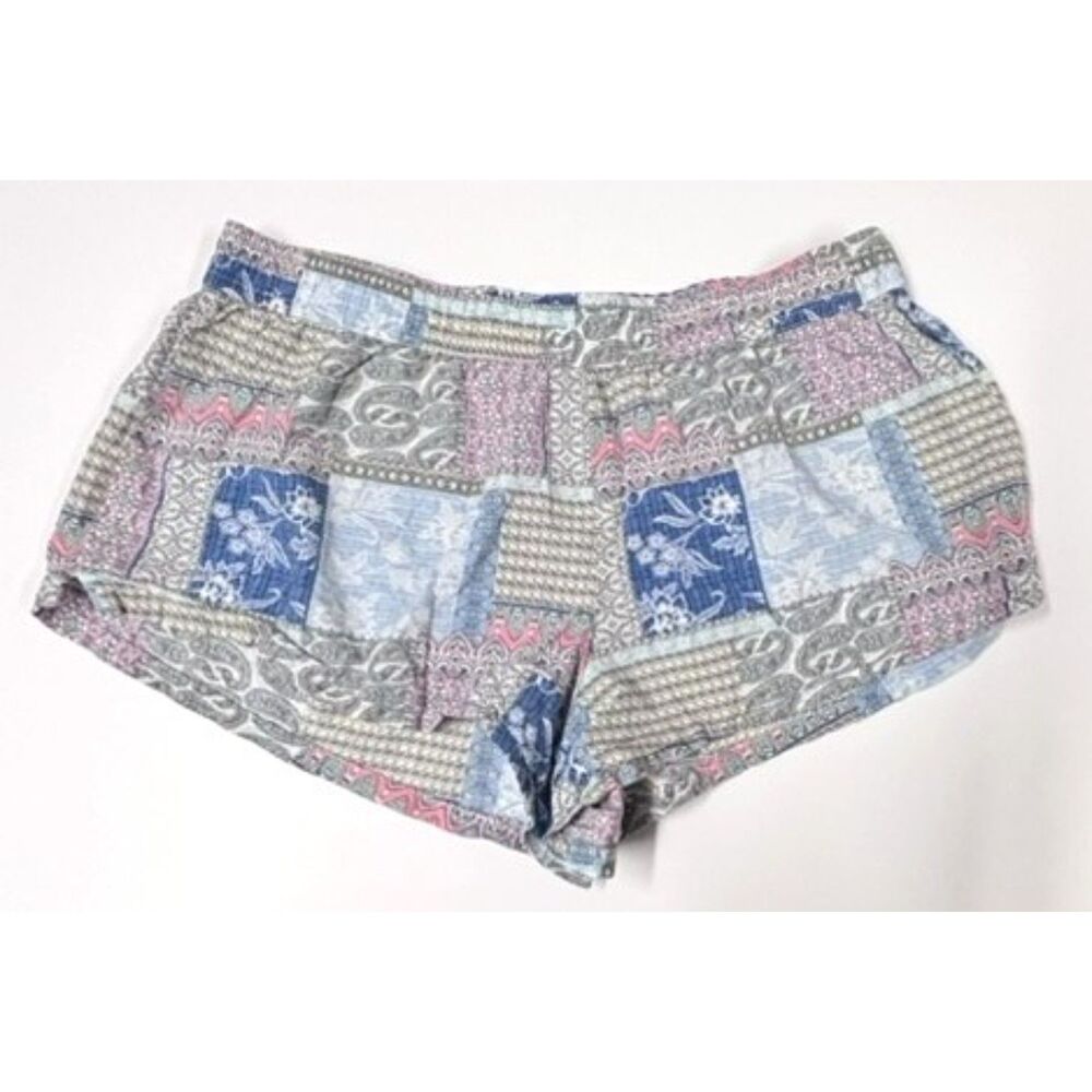Victoria's‎ Secret Cotton Modal Patchwork Paisley Floral Lounge Sleep Shorts Med